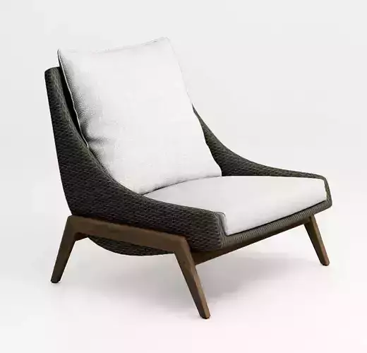 Contemporary garden lounge chair