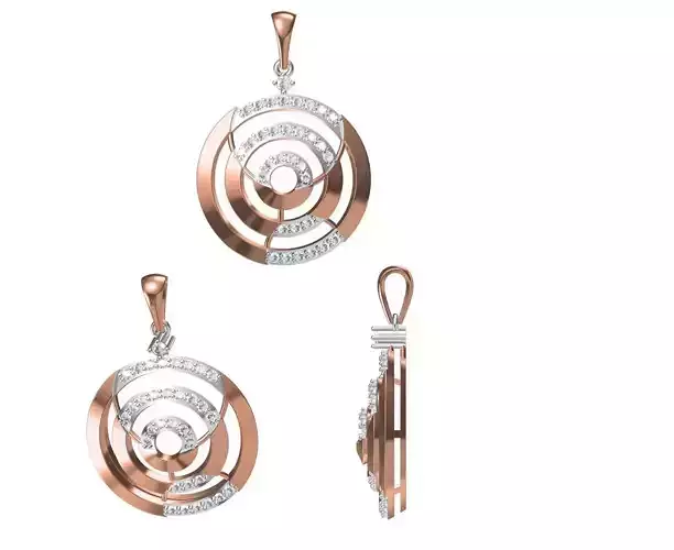 Women Pendant 3dm STL JCD Details