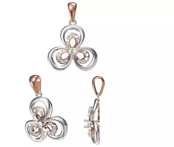 Women Pendant 3dm STL JCD Details