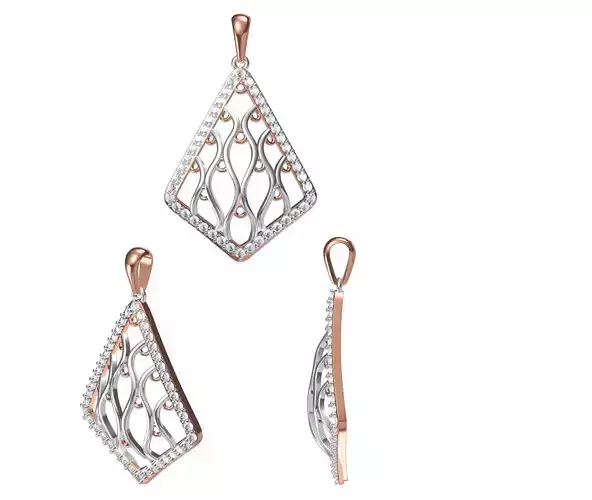 Women Pendant 3dm STL JCD Details