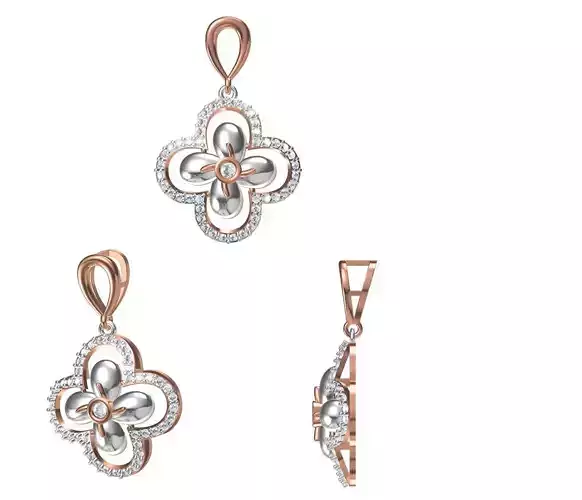 Women Pendant 3dm STL JCD Details