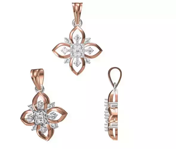 Women Pendant 3dm STL JCD Details