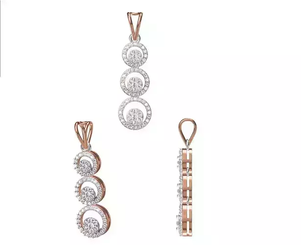 Women Pendant 3dm STL JCD Details