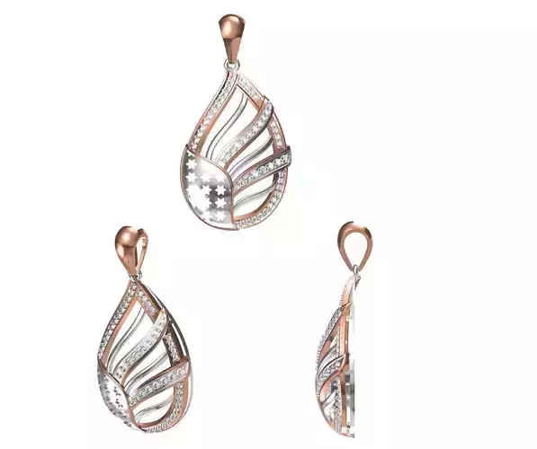 Women Pendant 3dm STL JCD Details