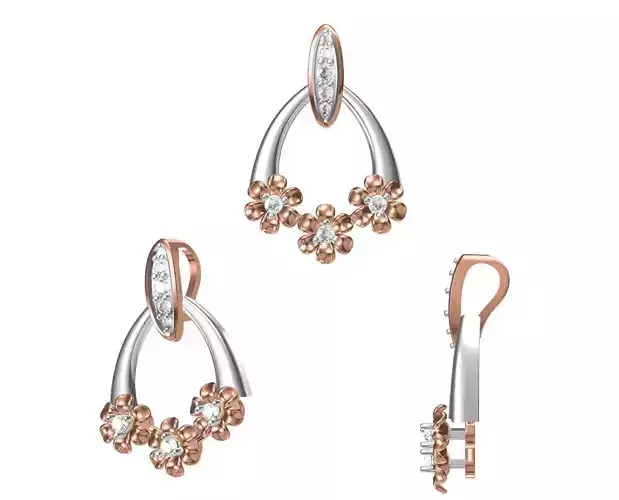 Women Pendant 3dm STL JCD Details