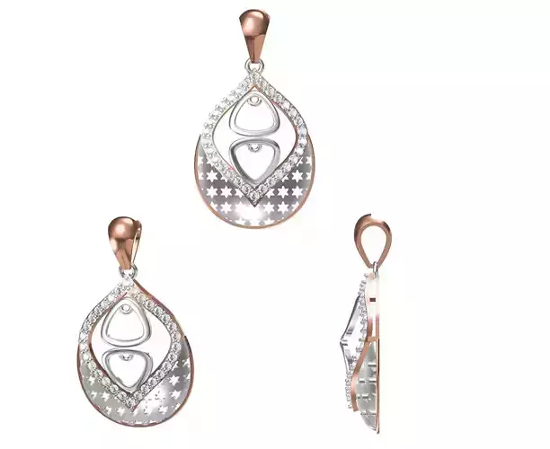 Women Pendant 3dm STL JCD Details