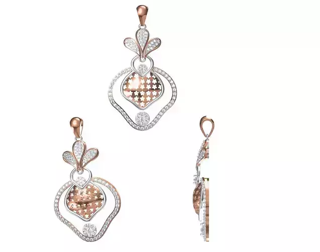 Women Pendant 3dm STL JCD Details