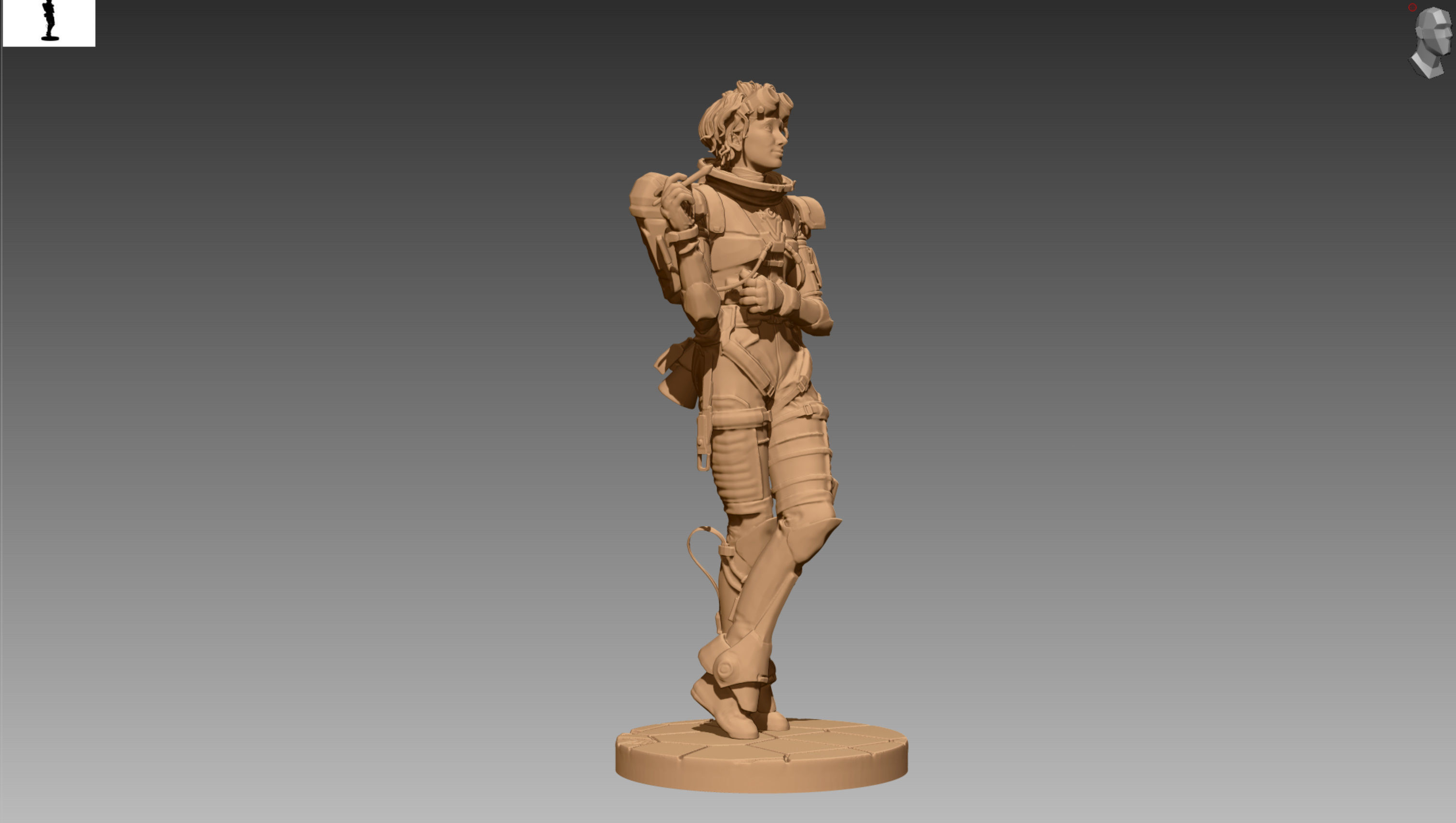 Apex Legends Horizon 3D print OBJ STL  3D print model_9