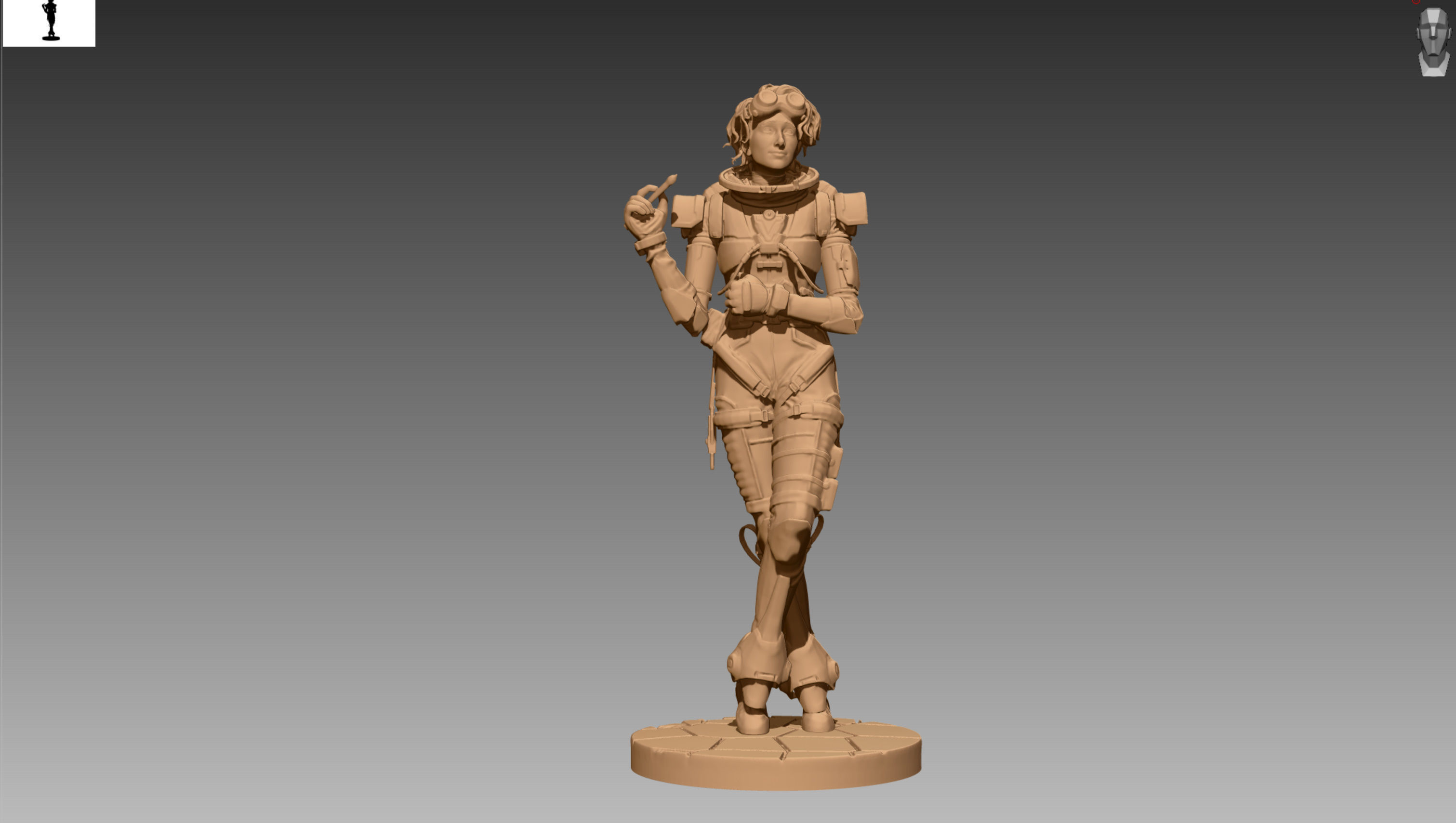 Apex Legends Horizon 3D print OBJ STL  3D print model_2