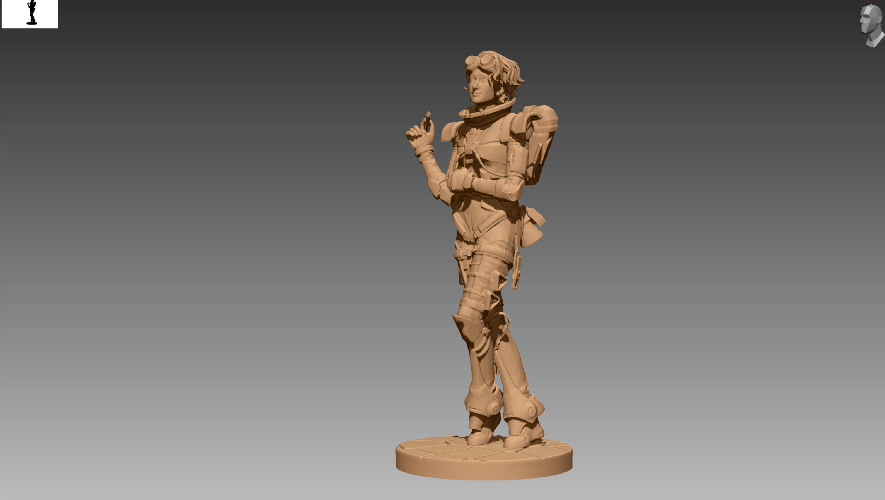 Apex Legends Horizon 3D print OBJ STL  3D print model_3