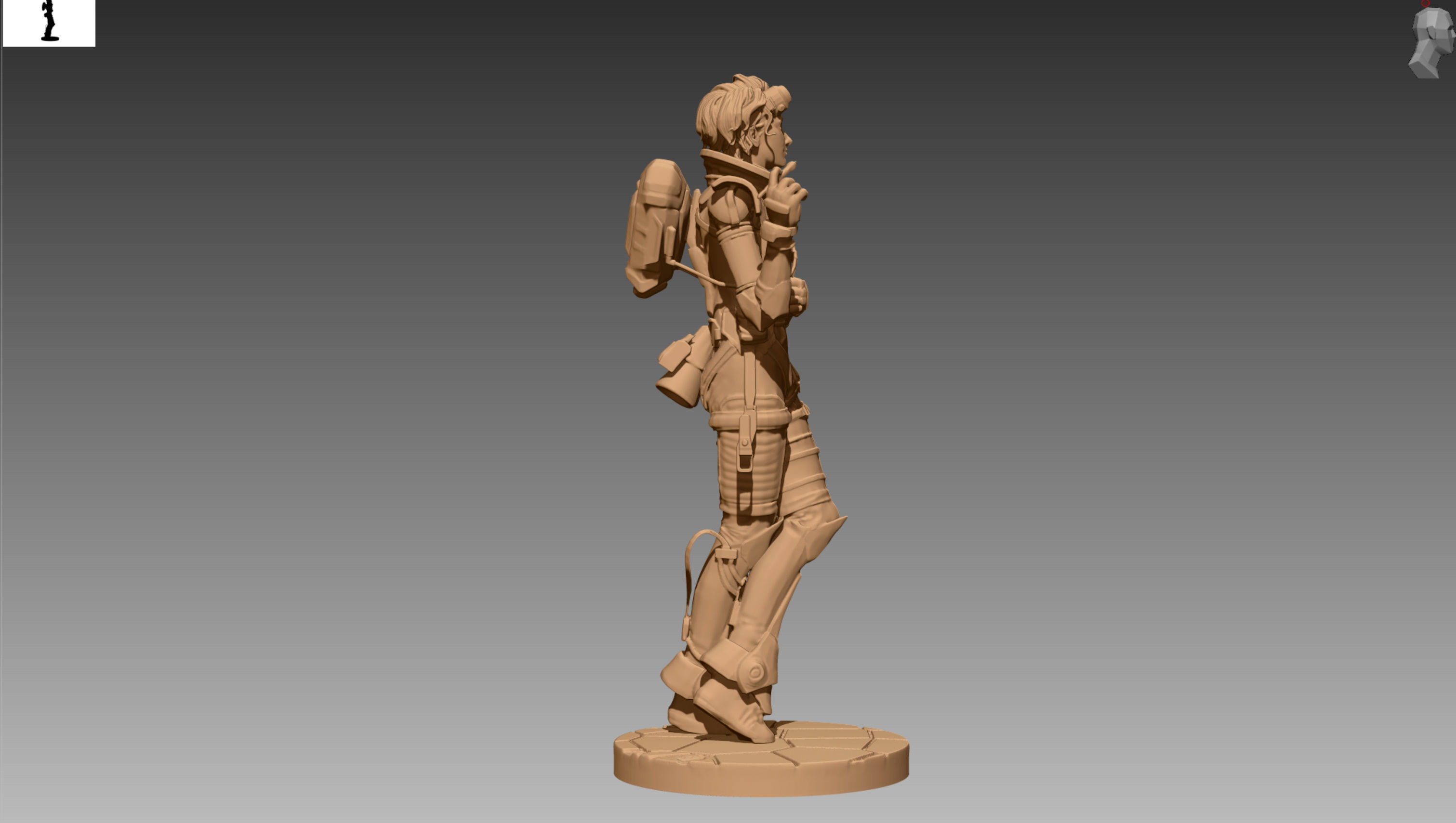 Apex Legends Horizon 3D print OBJ STL  3D print model_8