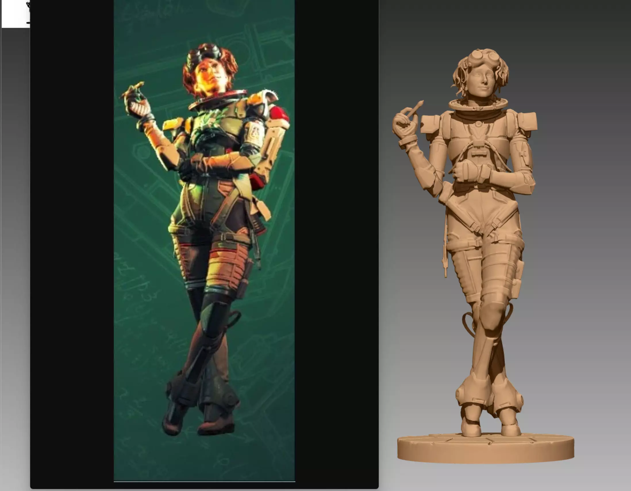 Apex Legends Horizon 3D print OBJ STL  3D print model_0
