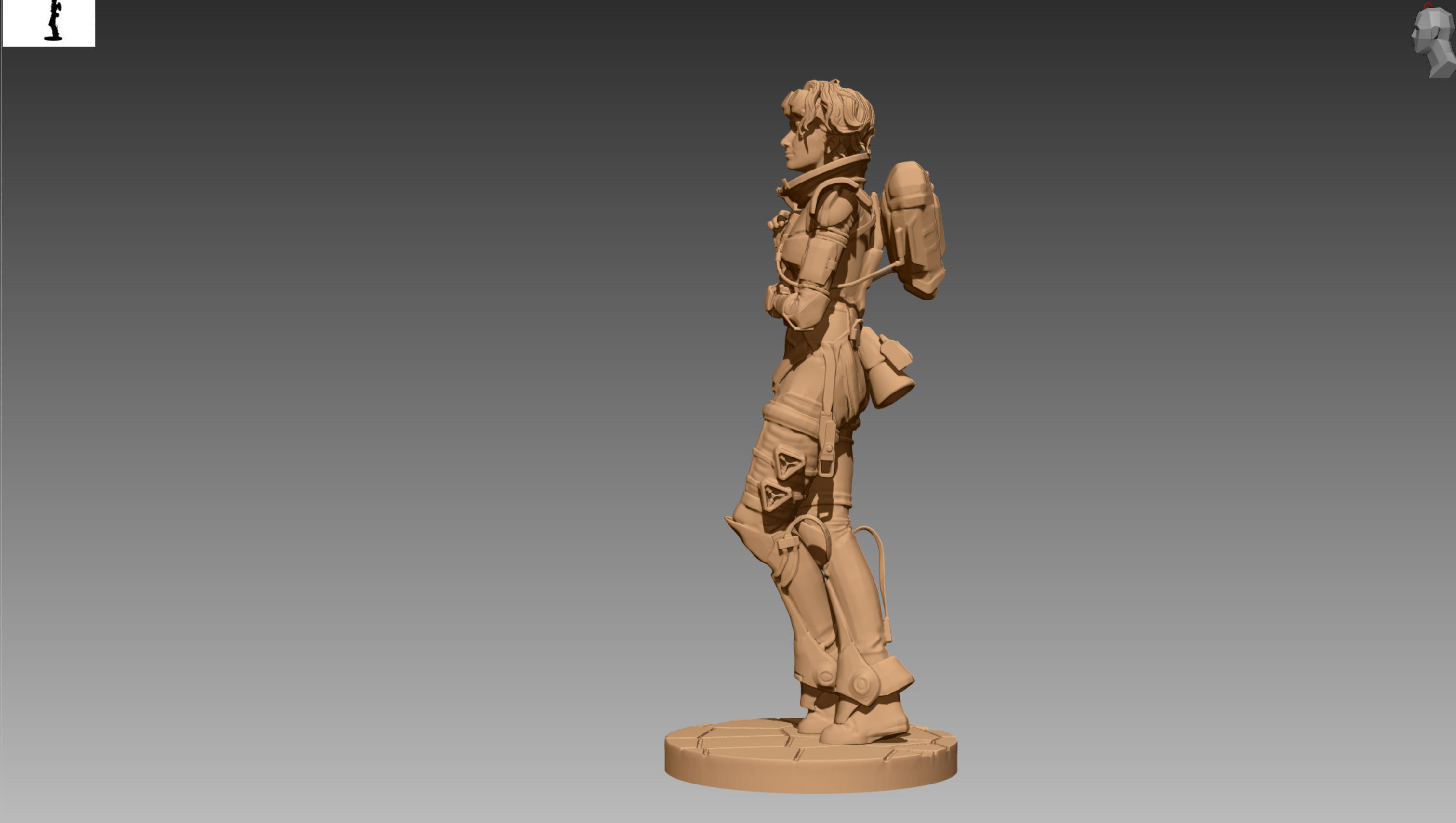 Apex Legends Horizon 3D print OBJ STL  3D print model_4