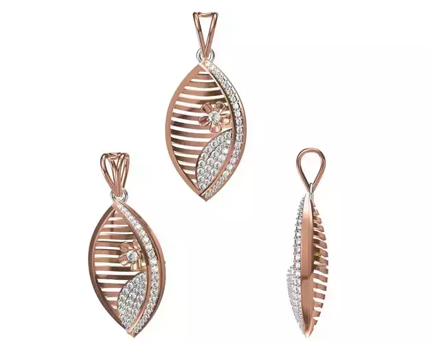 Women Pendant 3dm STL JCD Details