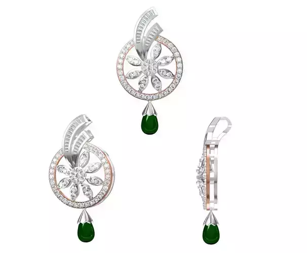 Women Pendant 3dm STL JCD Details