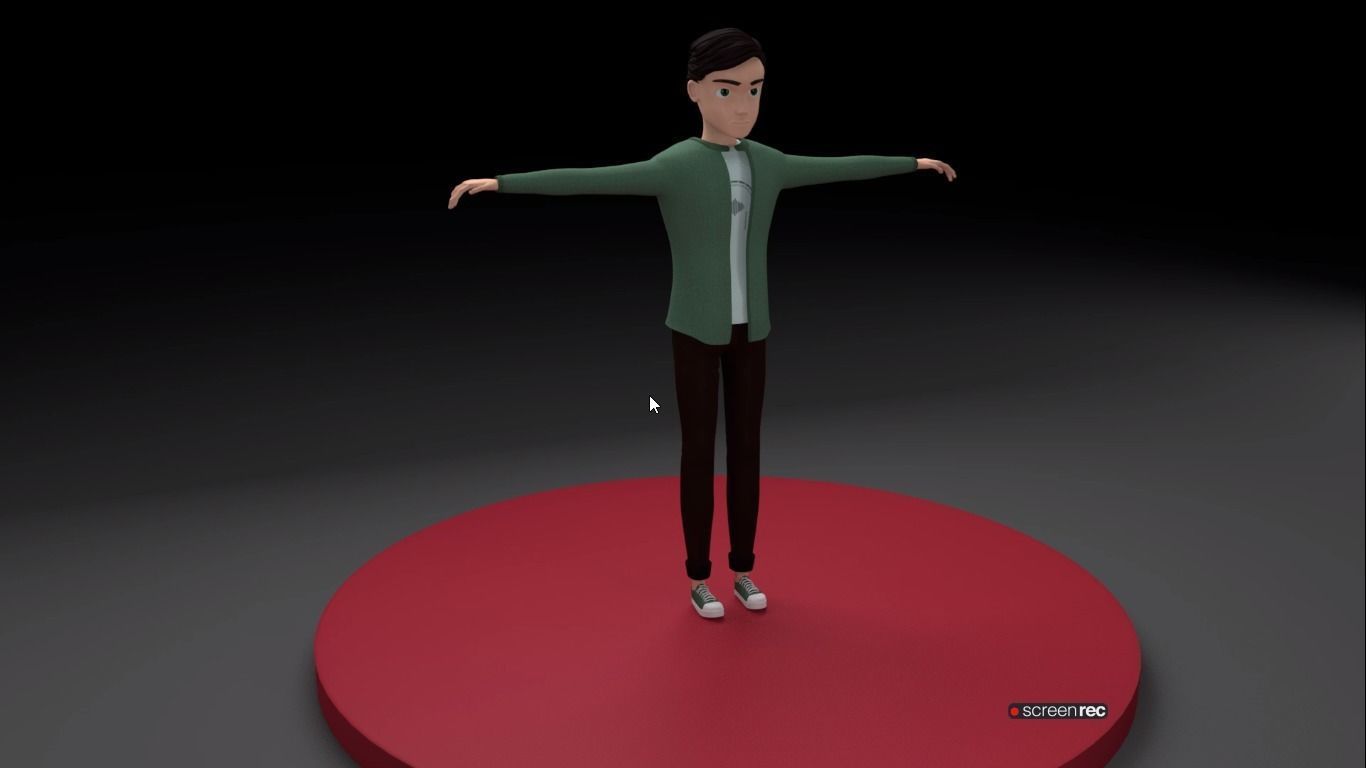 3D boy character Free 3D model_3
