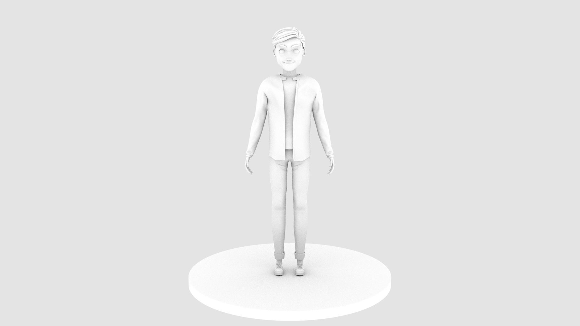3D boy character Free 3D model_2