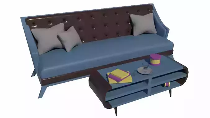 Modern Sofa And Table Set