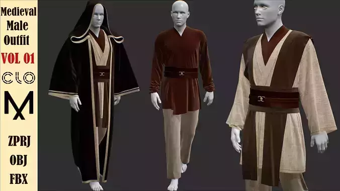 Medieval Male Outfit VOL01
