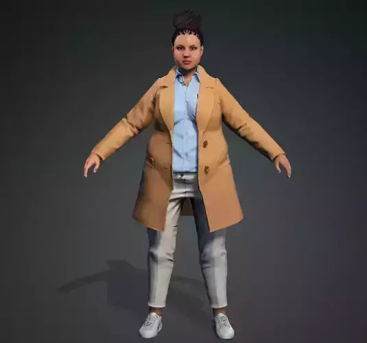 Meet CESILIA Realistic Office Lady - Game Ready or Animation  