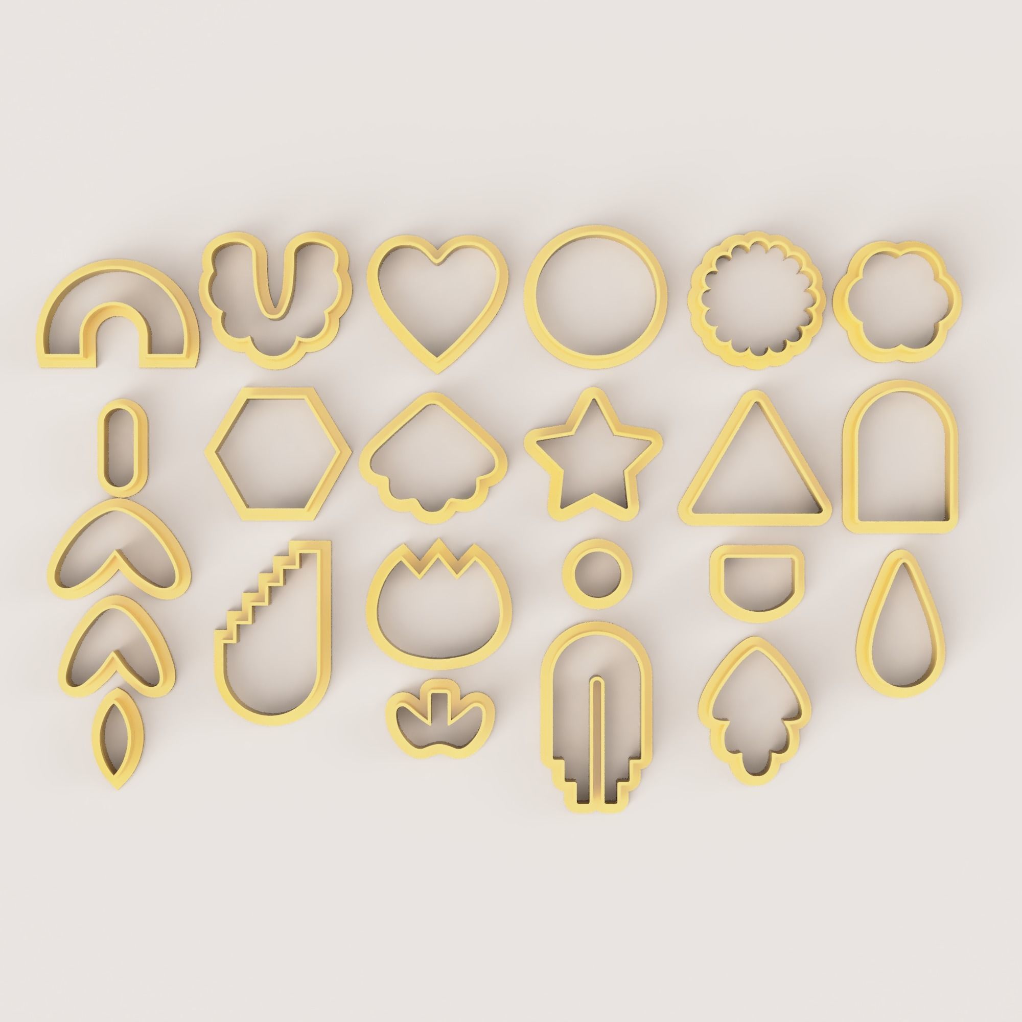 MEGA SUPER POLYMER CLAY CUTTER SET 3D print model_13