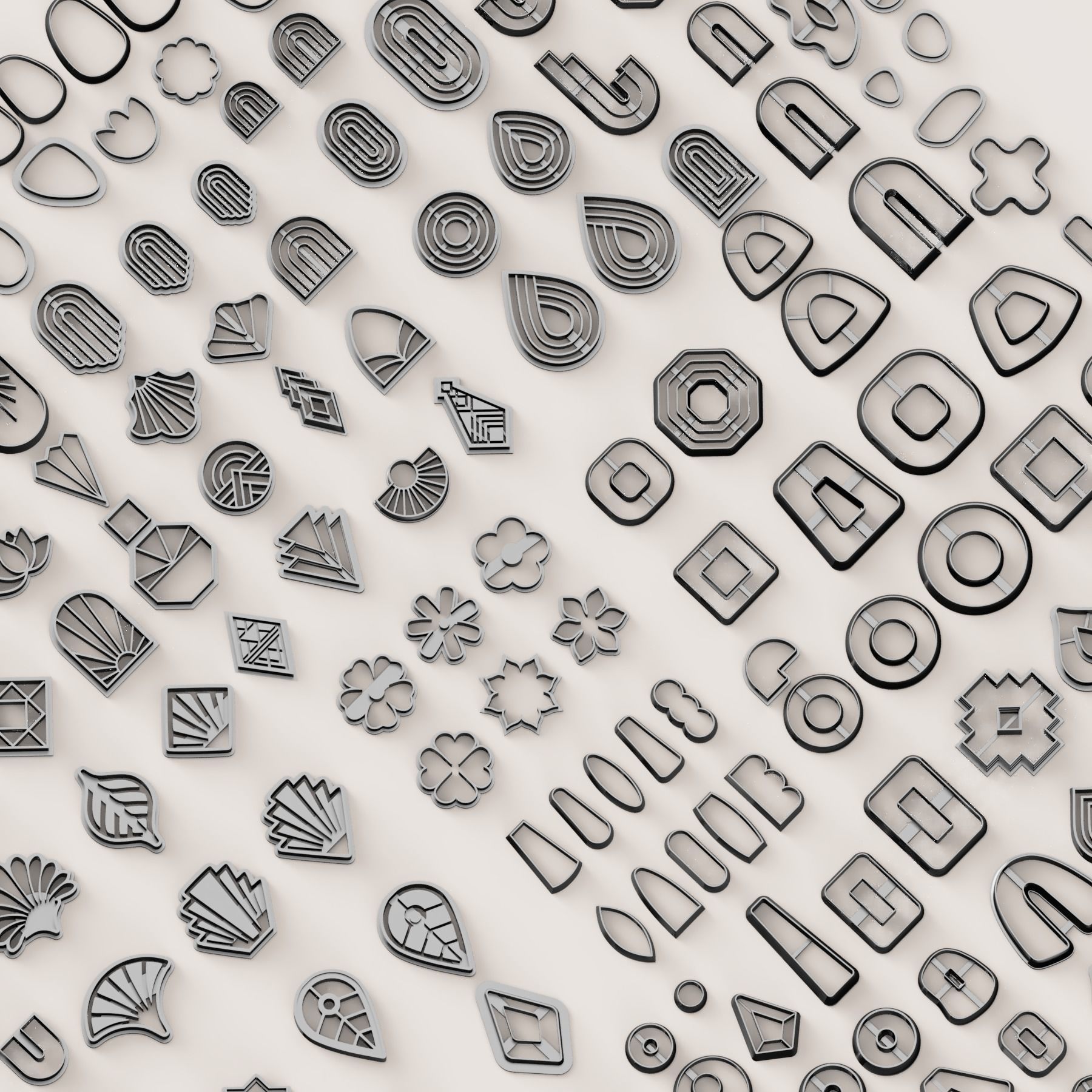 MEGA SUPER POLYMER CLAY CUTTER SET 3D print model_12