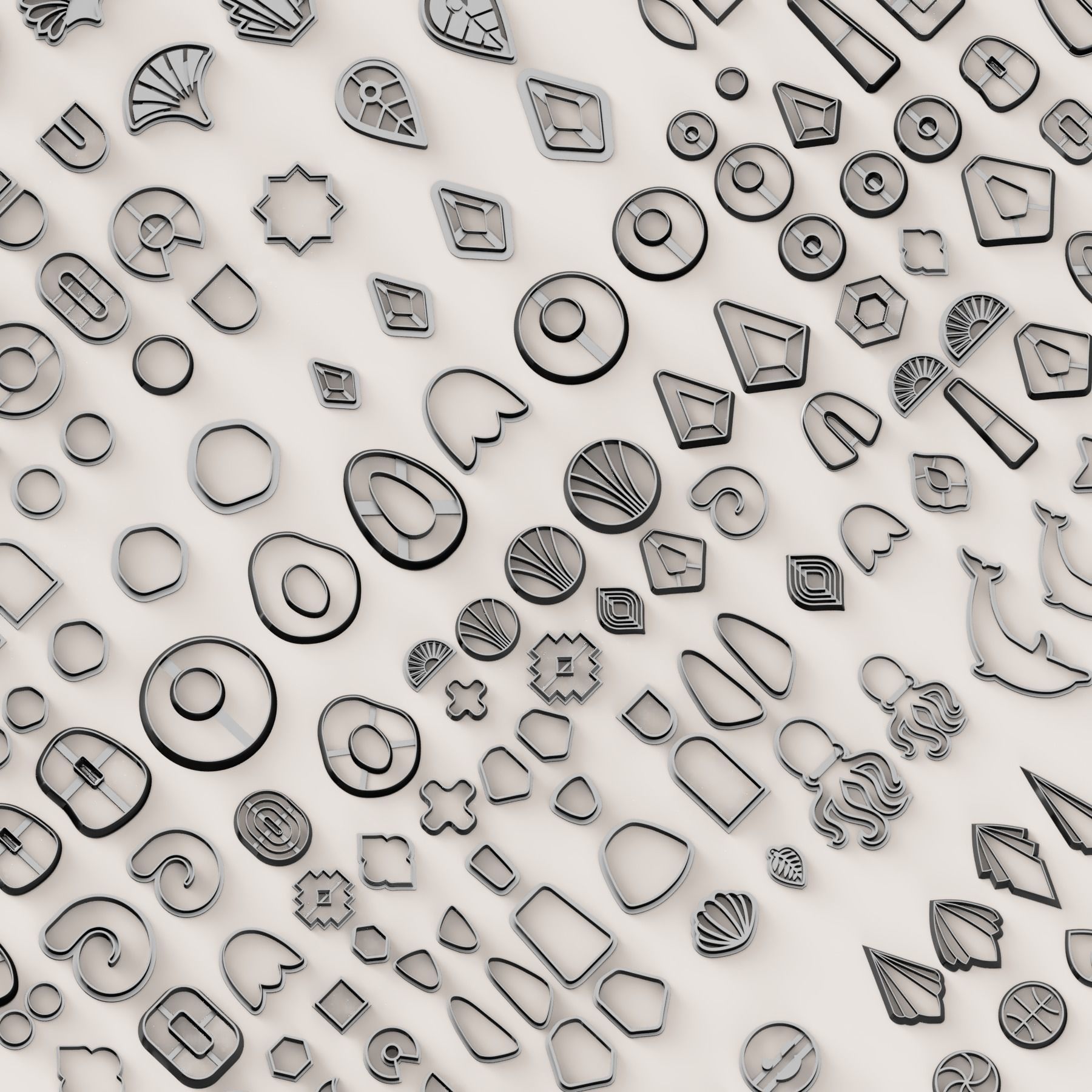 MEGA SUPER POLYMER CLAY CUTTER SET 3D print model_11