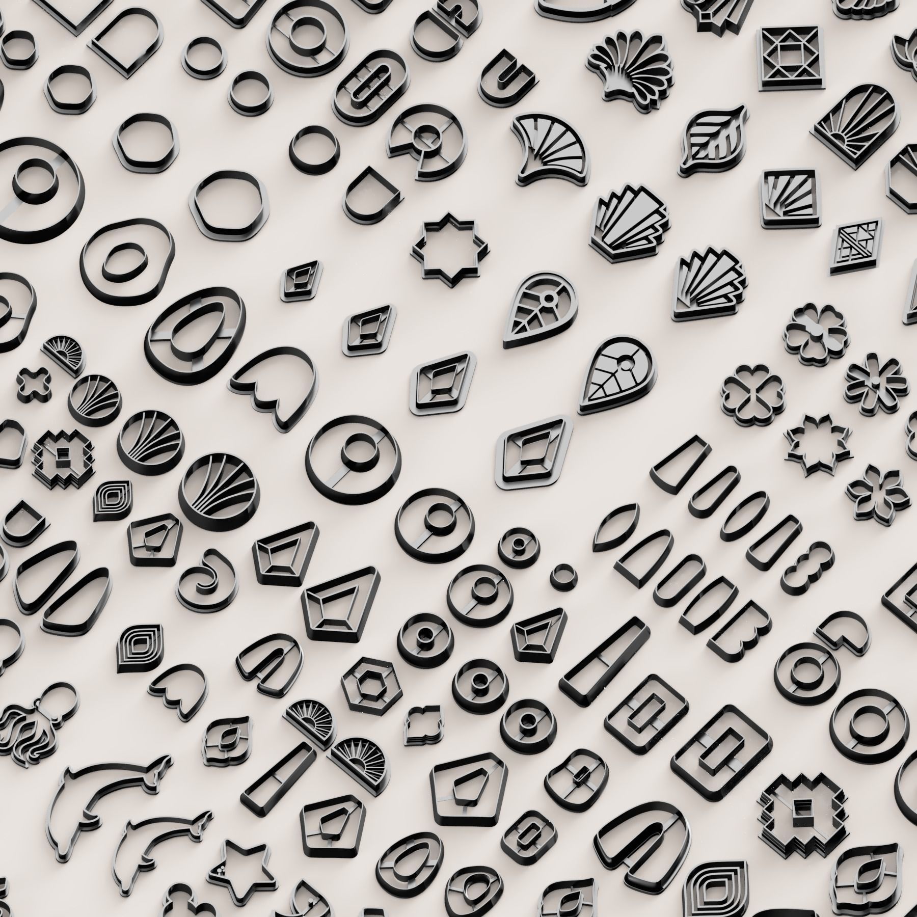 MEGA SUPER POLYMER CLAY CUTTER SET 3D print model_3