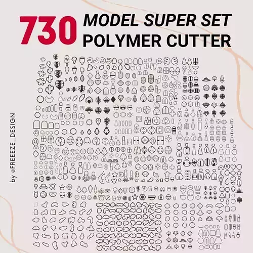 MEGA SUPER POLYMER CLAY CUTTER SET 3D print model