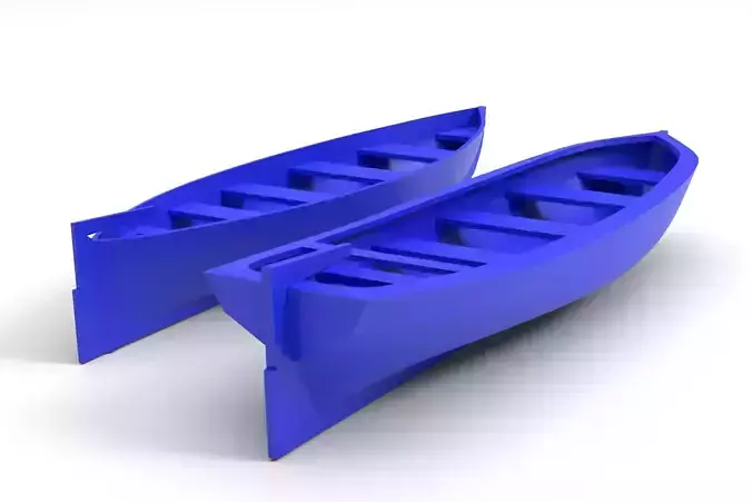 Two diffrent ships boat jolly - in parts and in full