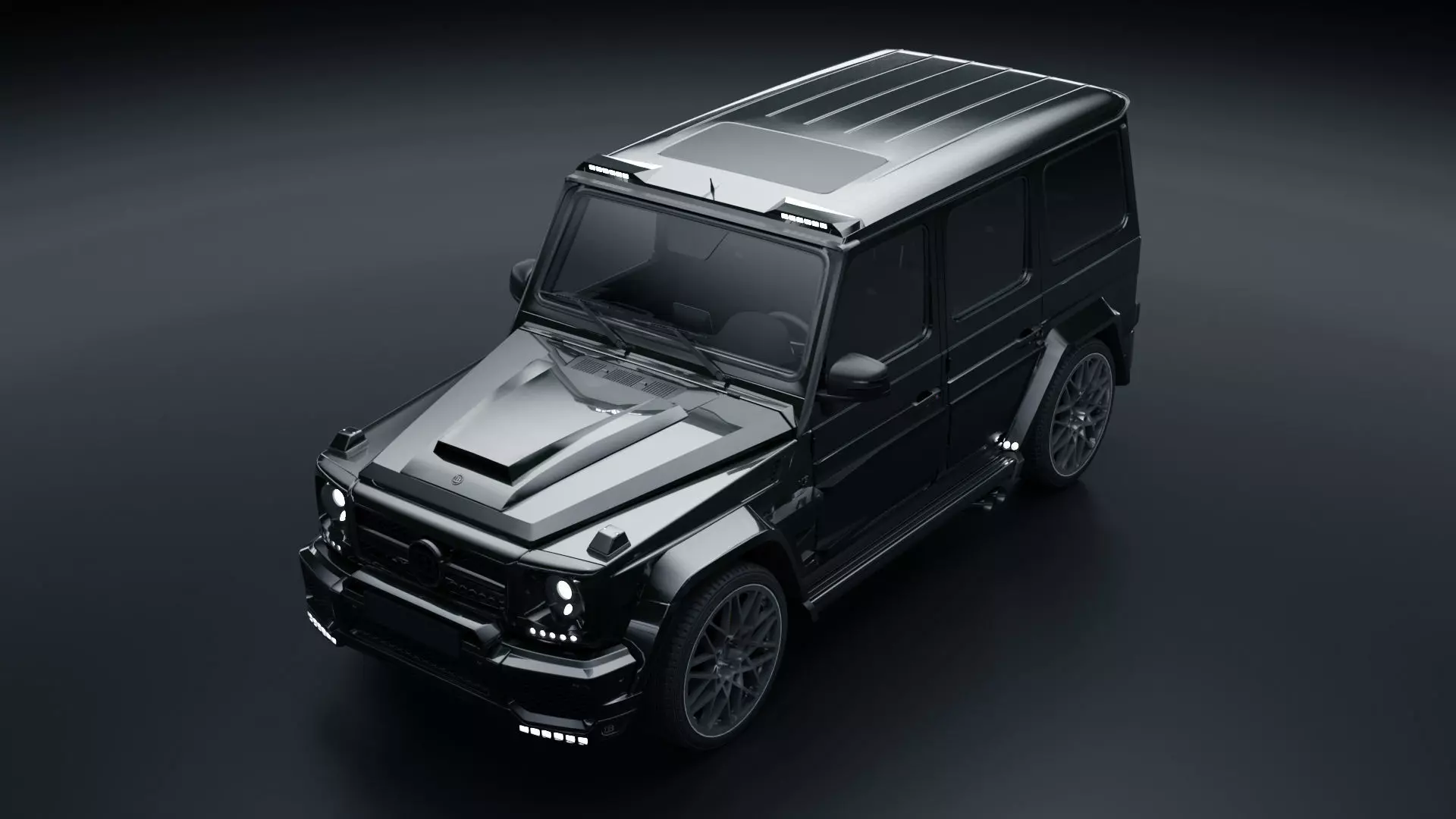 Mercedes G55 Brabus Low-poly 3D model