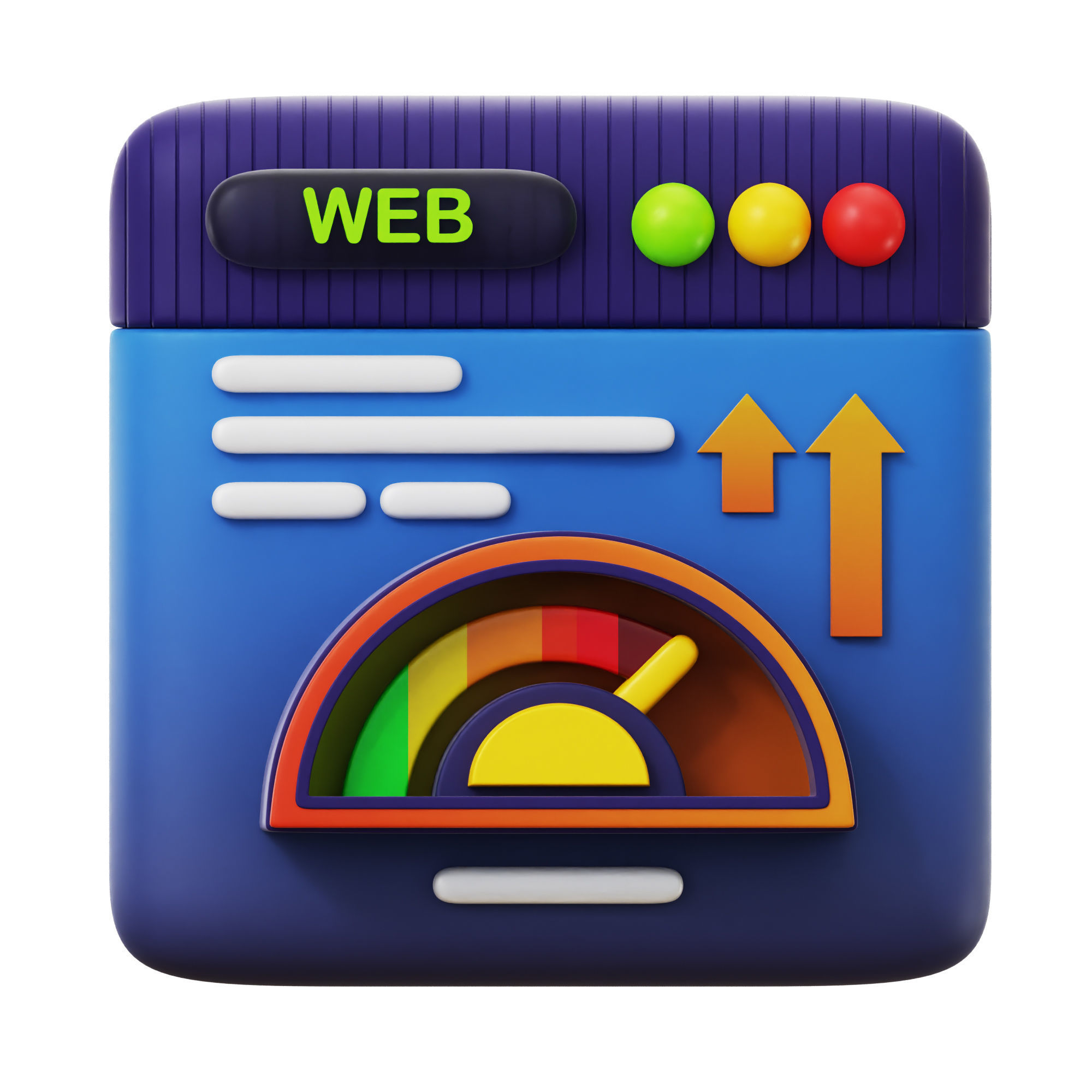 SEO Icon Pack 3D Model Low-poly 3D model_5