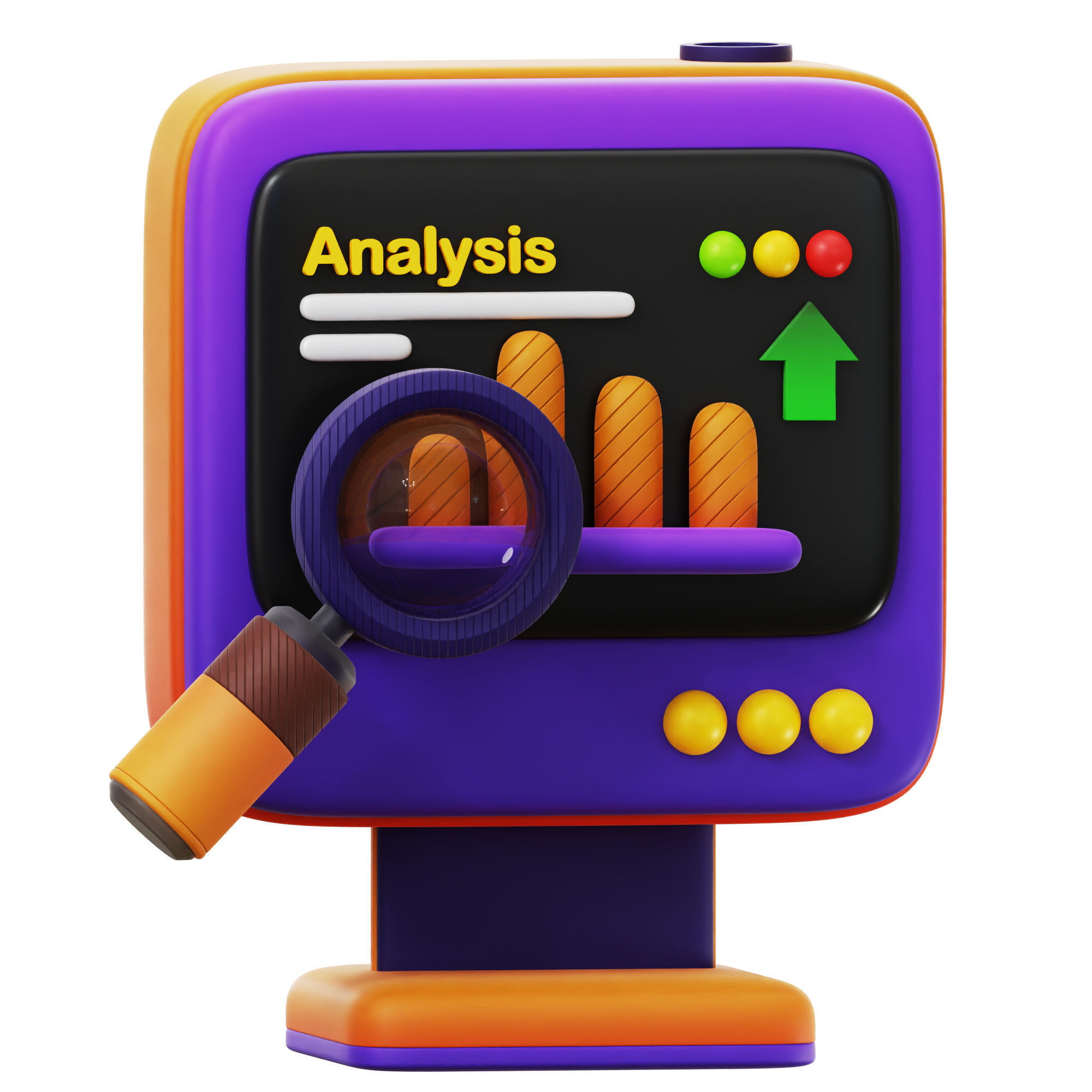 SEO Icon Pack 3D Model Low-poly 3D model_9