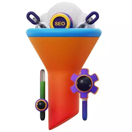 3D SEO Filter Low-poly 3D model