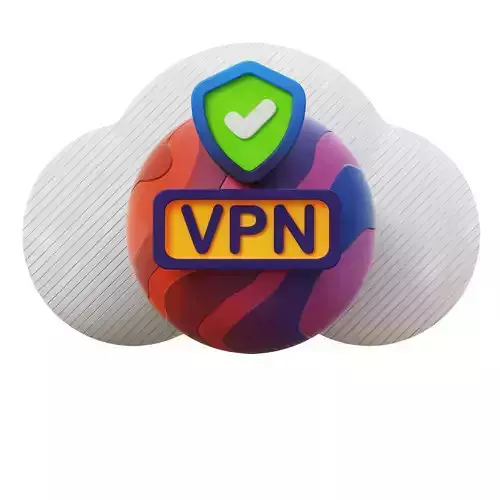 3D Secure VPN Low-poly 3D model