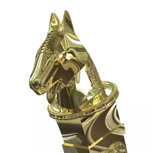 Curved Ancient Horse Head Dagger Blade