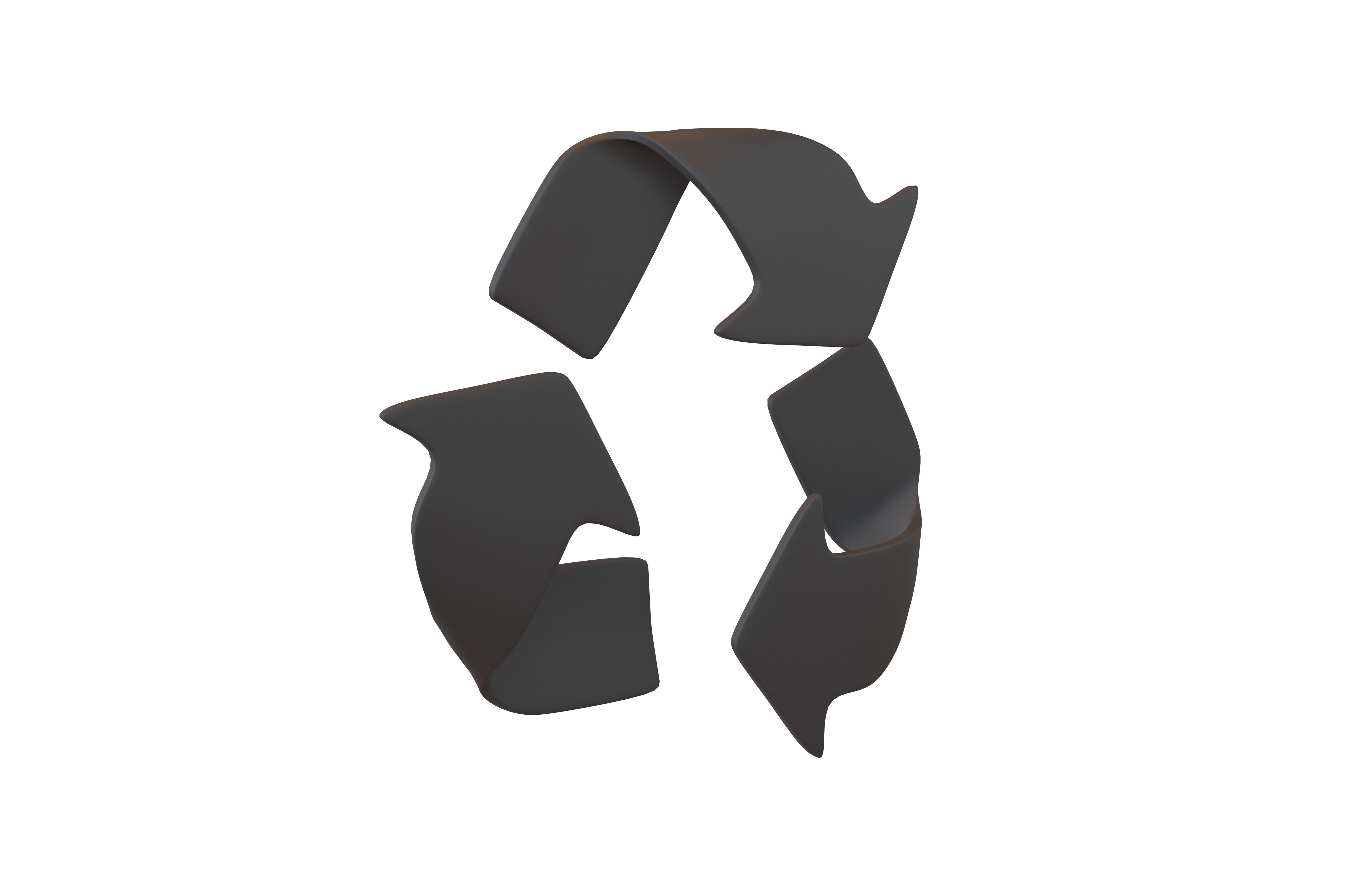 Recycle Symbols v8 002 Low-poly 3D model_1
