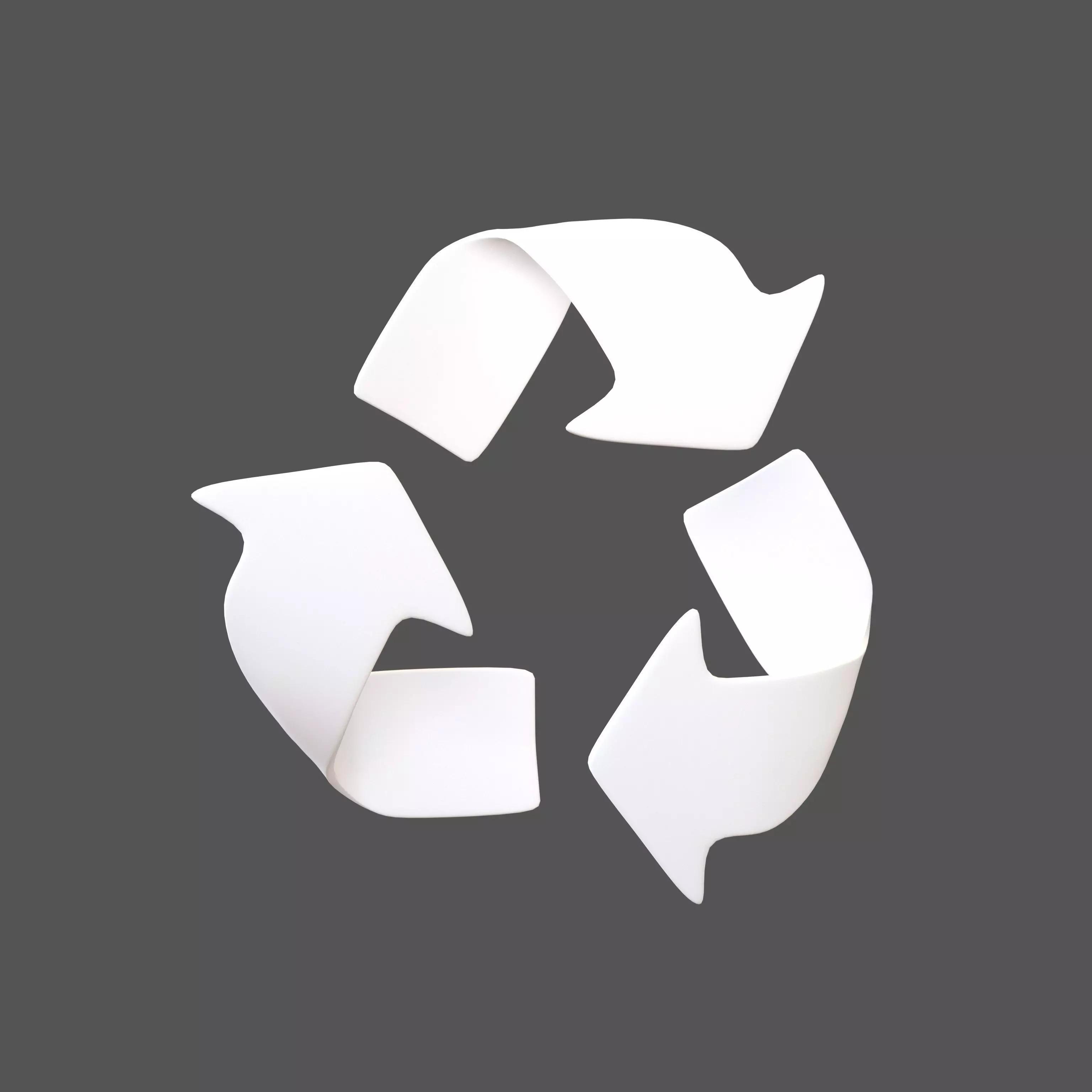 Recycle Symbols v8 003 Low-poly 3D model_0