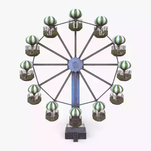 Ferris wheel v4 Low-poly 3D model