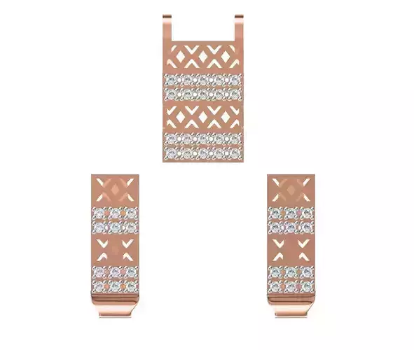 Women Earring Pendant Set STL JCD Details 