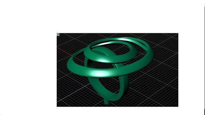 Casual ring  3D print model