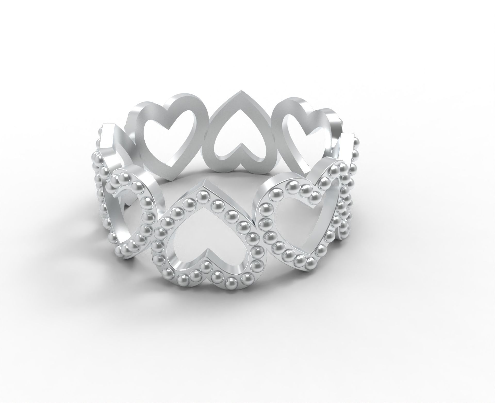 Heart Women Ring 3dm stl obj fbx 3D print model 3D print model_1