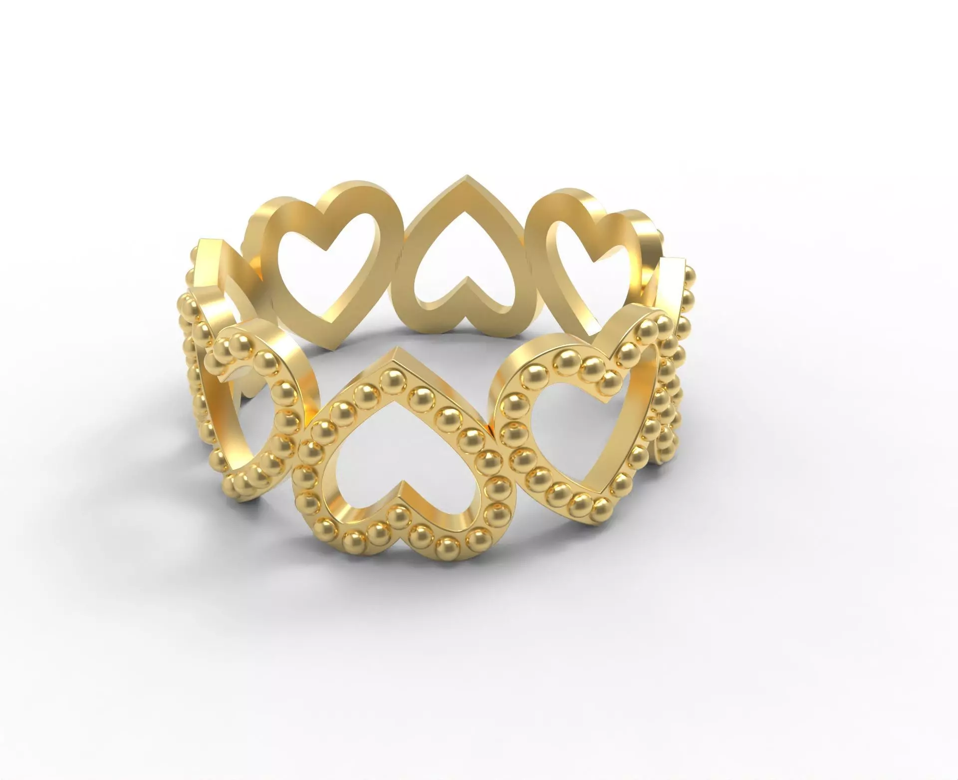 Heart Women Ring 3dm stl obj fbx 3D print model 3D print model_0