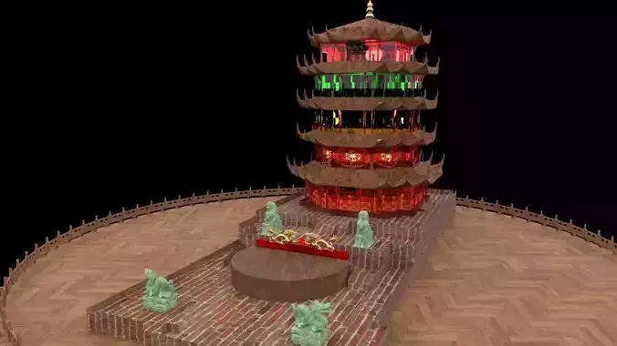 Chinese ancient tower 