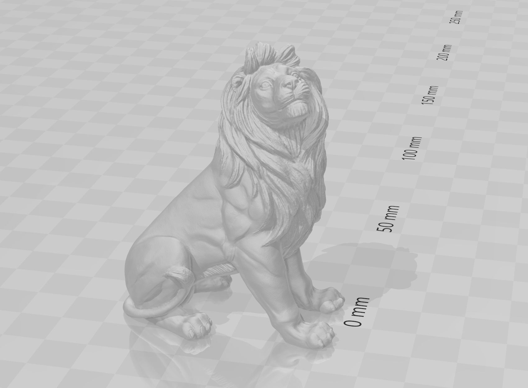 Lion Statue for 3d print 3D print model_2