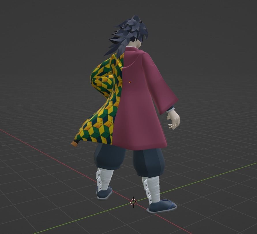 Giyu Tomioka - Demon Slayer 3D model_9