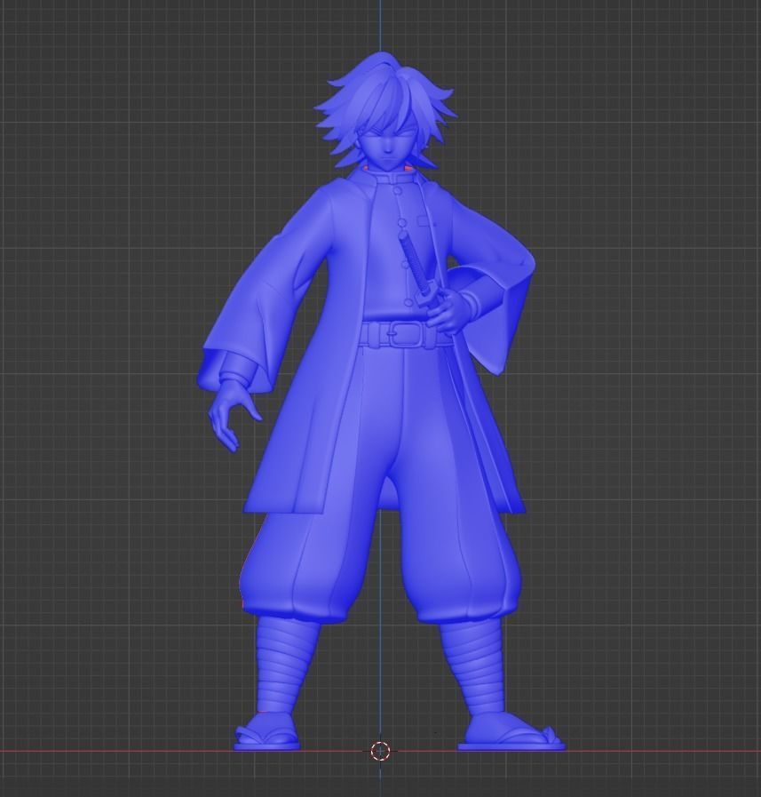 Giyu Tomioka - Demon Slayer 3D model_17