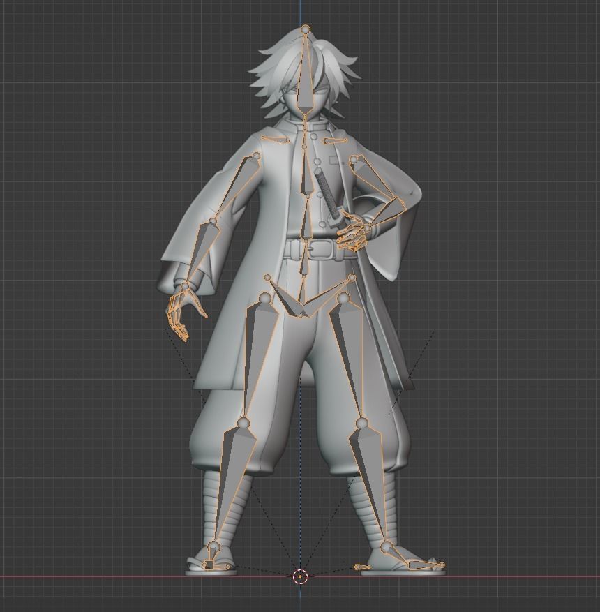 Giyu Tomioka - Demon Slayer 3D model_16