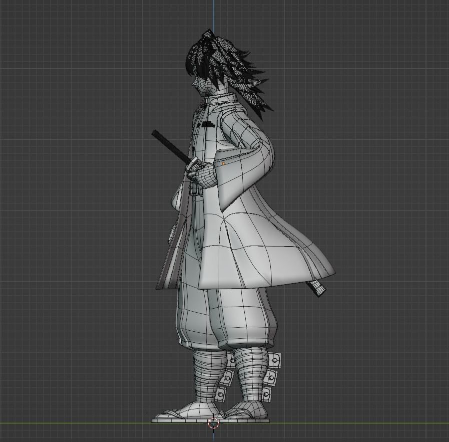 Giyu Tomioka - Demon Slayer 3D model_13
