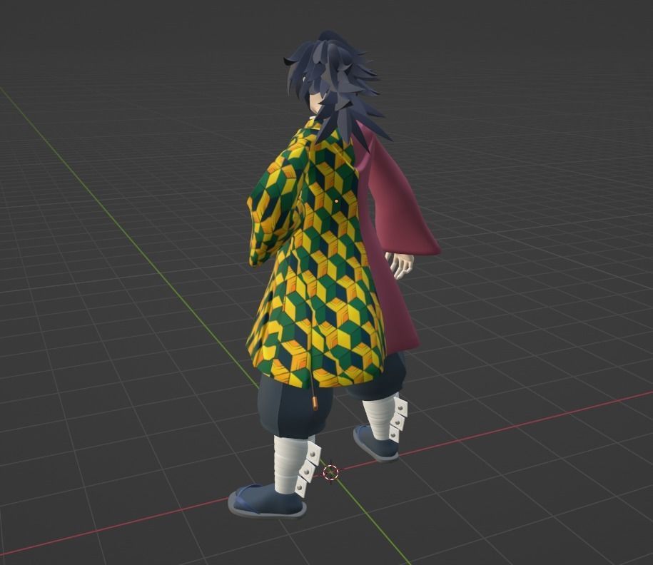 Giyu Tomioka - Demon Slayer 3D model_10